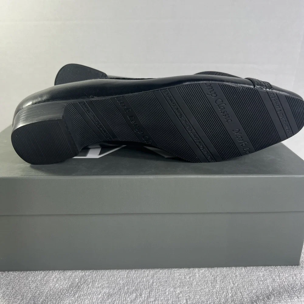 Mark Lemp Classics Tracy Black‎ Snakeskin Shoes Size 7 Narrow Fit New With Box